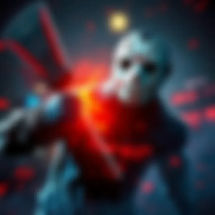 Jason character in action Jason engaging in gameplay, showcasing his abilities and the thrill he brings