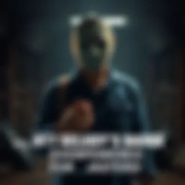 Jason Voorhees in a dark setting, holding the Deputy's Badge add-on, with damaged generators in the background