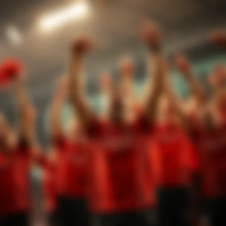Jason Powerscalers Celebrate Victory Jason Powerscalers players cheering and celebrating after winning against Bumknown, showing their excitement and team spirit