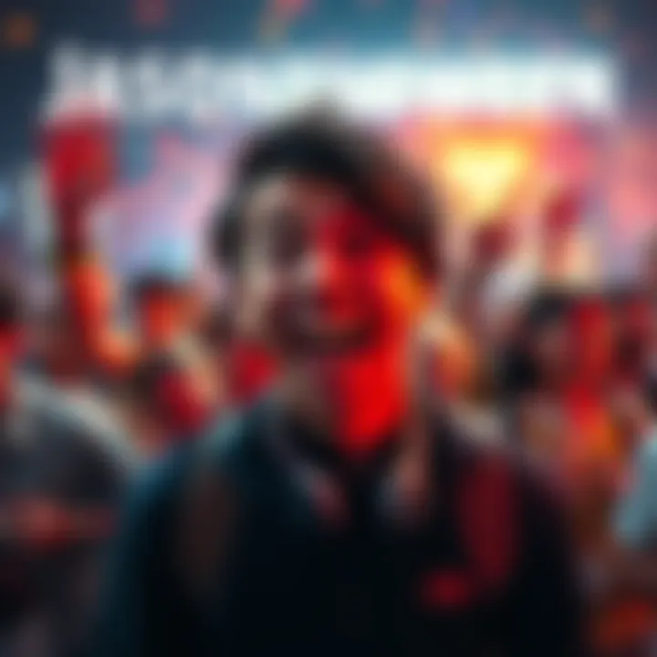 Jasontheween excited about nomination Jasontheween smiling and celebrating his nomination announcement with fans in the background