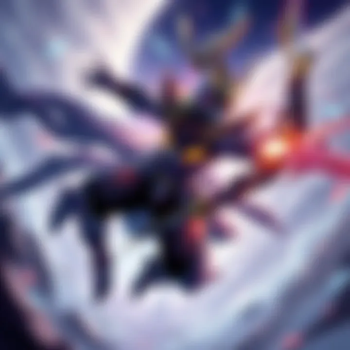 A dynamic illustration showcasing Jayber in an epic battle, highlighting enhanced abilities and agility from his new arche tuning.