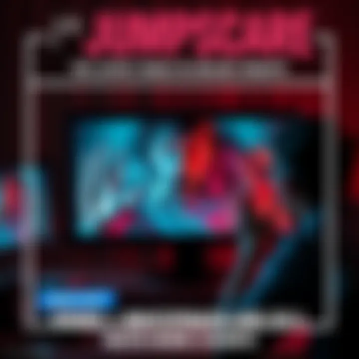 J*b Jumpscare Visual A dramatic scene showing a startled person reacting to a sudden scare on a computer screen