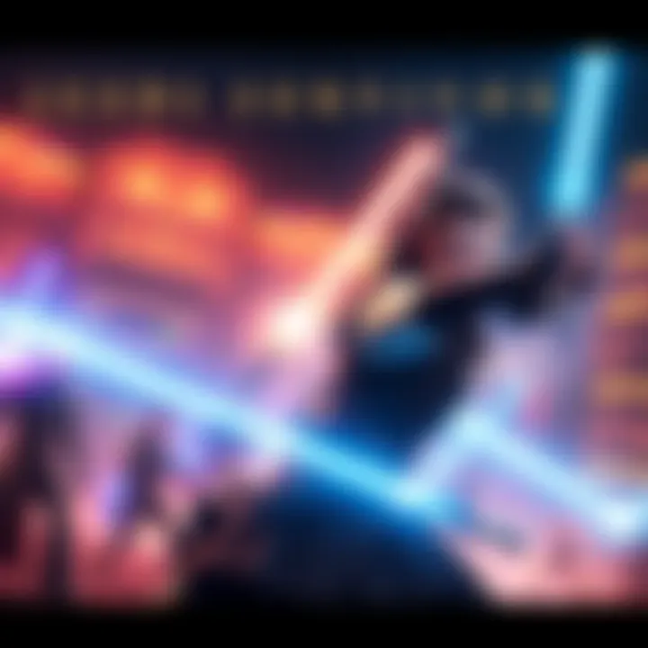 A character in Jedi Survivor engaged in combat, showcasing lightsaber skills and a vibrant game environment.