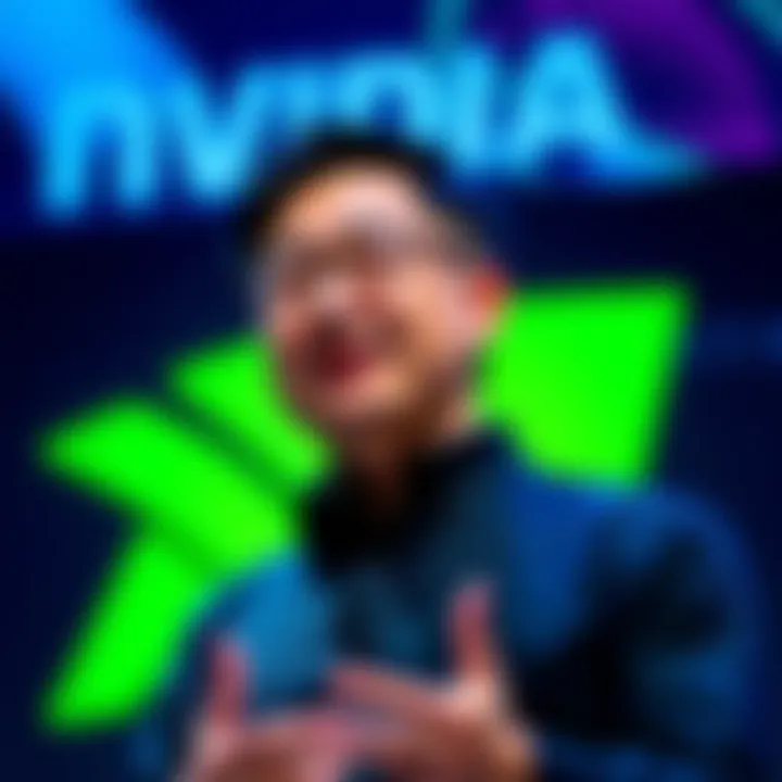 Nvidia CEO Jensen Huang speaking about the GTX 1080 graphics card, showcasing enthusiasm for its impact on gaming technology.