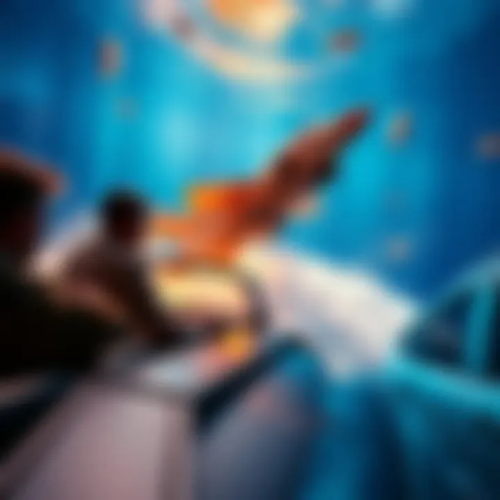 Jet dramatically pulling away from a contestant on Fishtank, showing tension among the group.