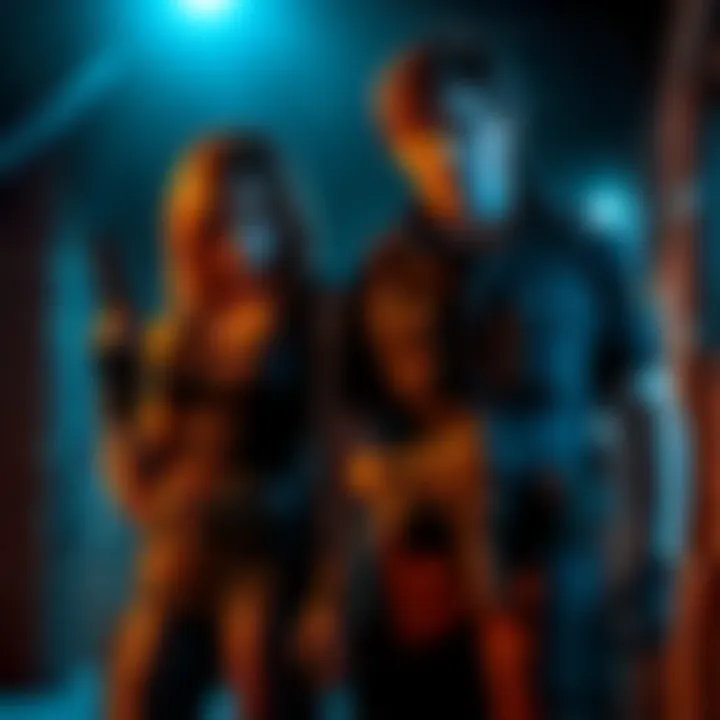 Jill and Chris from Resident Evil Jill and Chris, two characters from Resident Evil, stand ready for action in a dark, eerie environment.