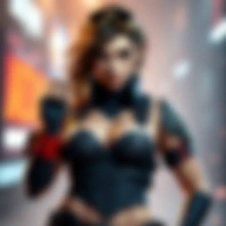 Rey Awren dressed as Jill Valentine, showcasing a detailed costume with iconic colors and accessories from the game