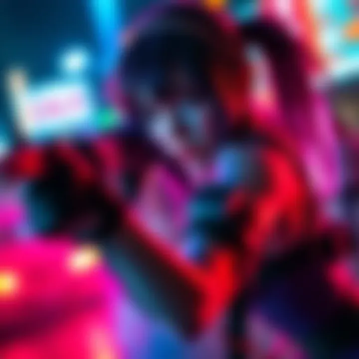 Vitalliyana dressed as Jill Valentine, showcasing her detailed cosplay with vibrant colors and props, captured in a dynamic pose by Denis Murin.