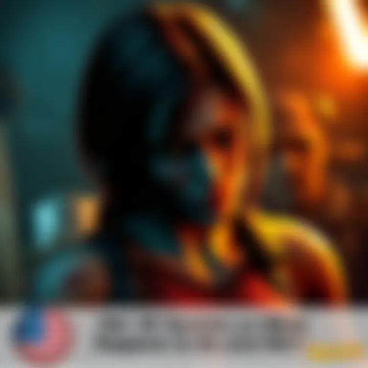 Jill Valentine with injuries and distress after a battle in a dark, eerie environment