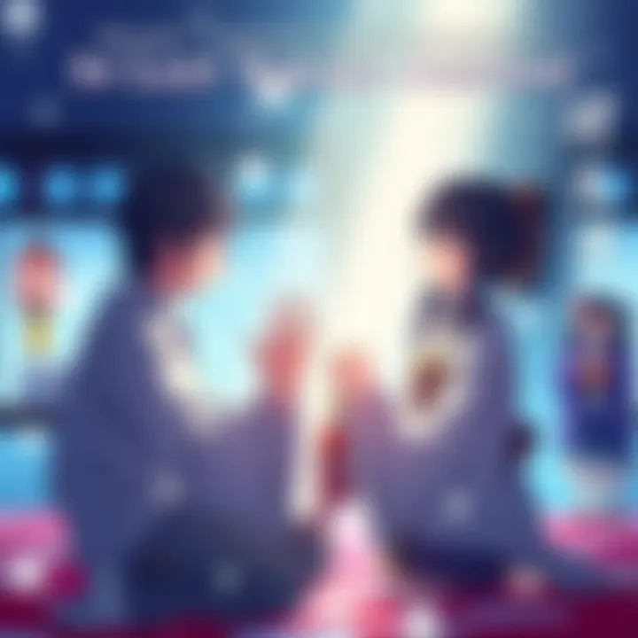 Jin kneels in front of Yuriko, holding a keepsake charm, reflecting deep emotion and connection during the Last Yuriko Mission.