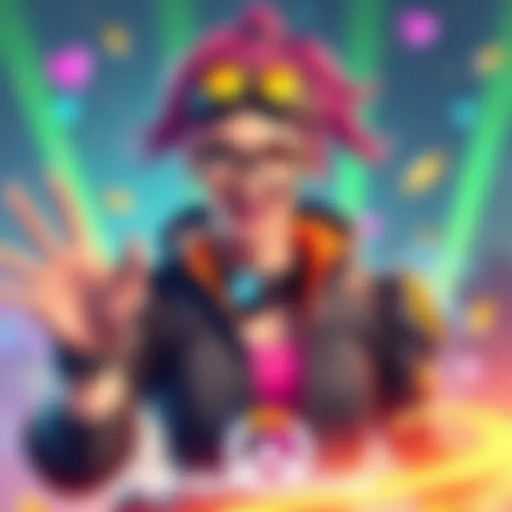 A vibrant graphic featuring Jinkx Monsoon with colorful elements representing Overwatch, sparking excitement among fans.