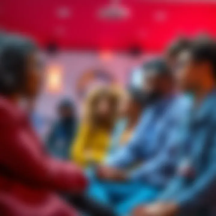 A diverse group of job seekers attending a workshop for career guidance and resources