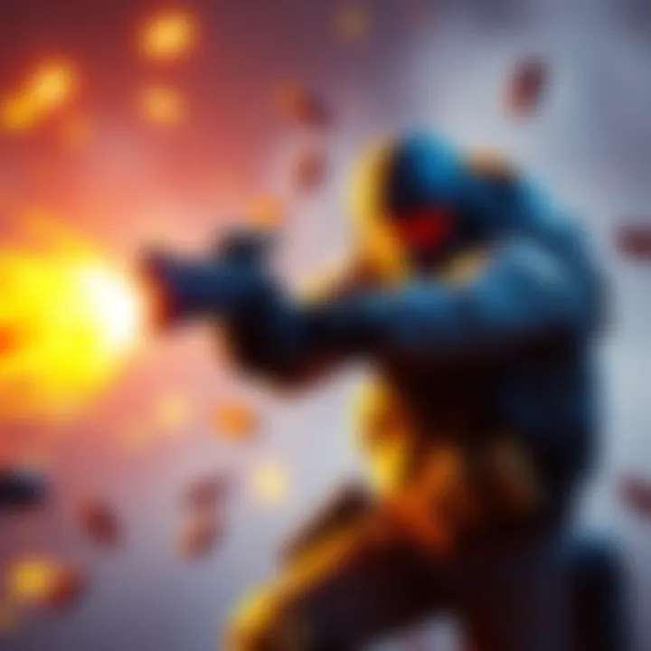 Game Director Joe in action, executing a stunning 1v3 triple kill in Burnt Peanut during gameplay.