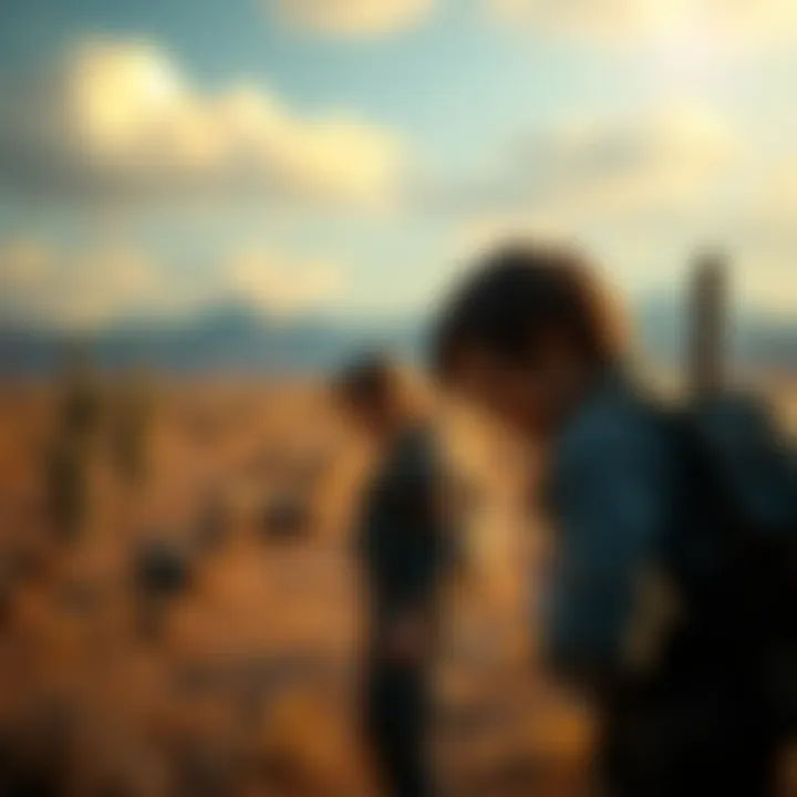 Joel and Ellie in a tense moment Joel and Ellie face a difficult decision in a desolate setting, highlighting the moral conflict between their choices and the Fireflies' agenda.