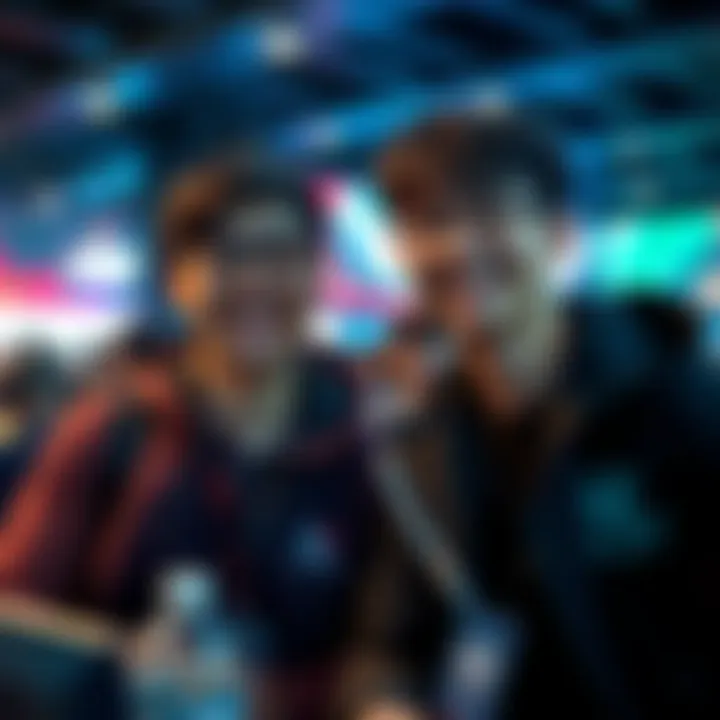 John Choi and TenZ at a gaming event John Choi and TenZ smiling together at a gaming event, addressing rumors about their friendship with Kyedae