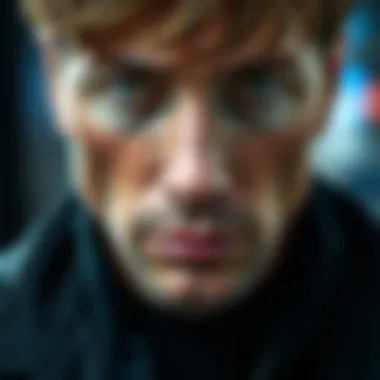 A close-up portrait of John Metro, highlighting his expressive features and thoughtful gaze.
