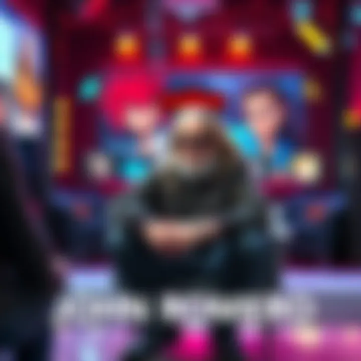 John Romero sitting in a studio, discussing his gaming career and insights