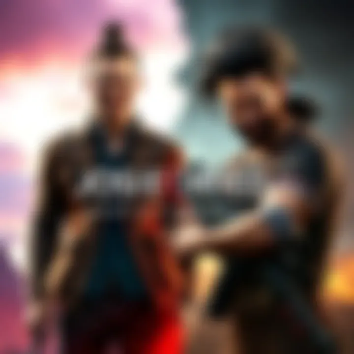 Joseph Seed from Far Cry 5 stands confidently with a manipulative smile next to Vaas from Far Cry 3, who has a wild expression and holds a weapon, showcasing their contrasting personalities