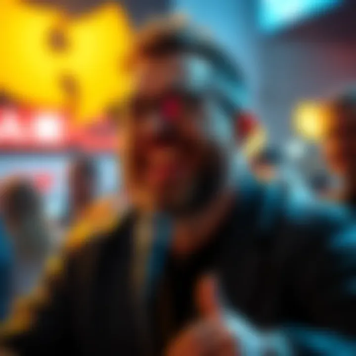 Joseph Staten Celebrates Wu Tang Game Joseph Staten smiling while discussing the Wu Tang: Rise of the Deceiver game launch with Xbox Publishing