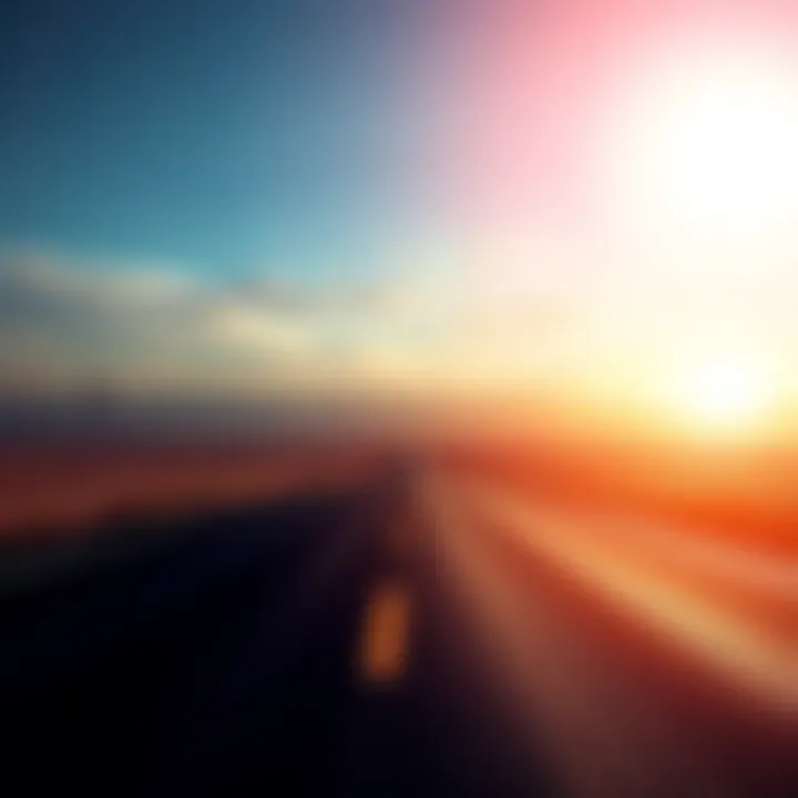 An open road leading to a bright horizon, symbolizing new beginnings after an ending.