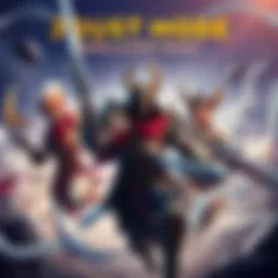 Joust Mode Unbalanced Teams Players in Joust mode facing overpowering opponents with a team mix of characters like Aspect Atlas and Ah Puch