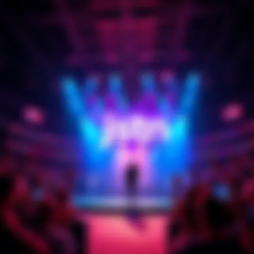 jstn. performing at Copper Box Arena, with fans cheering and excitement in the air