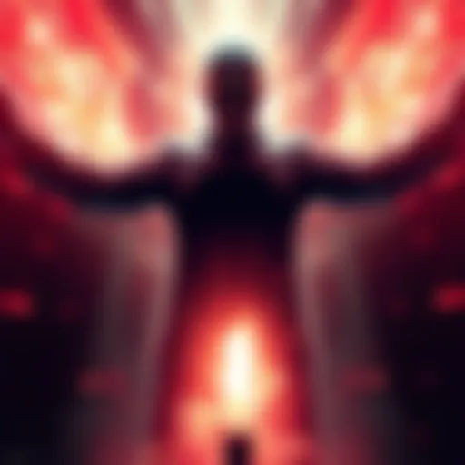 A depiction of a killer in an empowered state after sending a survivor to Exile, showcasing a glowing aura and controlled energy rays