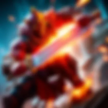 A character resembling a warrior swings a sword in a melee attack, showcasing the Omni Slash ability during a game, with bright effects around him.