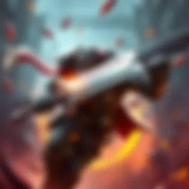 Juggernaut character performing a spinning attack in a Dota 2 match, showcasing his iconic sword and armor