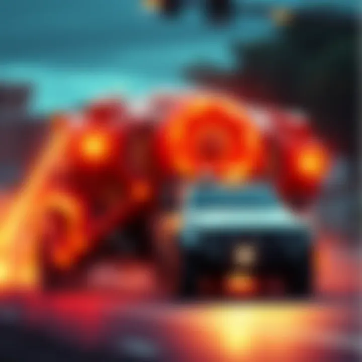 Juggernaut Driving Change A powerful symbol representing Juggernaut as an unstoppable force pushing forward, altering various industries and trends.