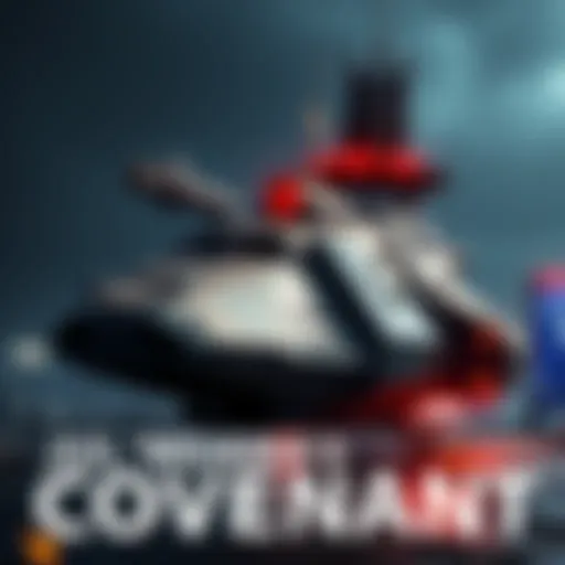 An old warship used by Jul 'Mdama's Covenant, showcasing outdated weaponry and a rugged design amidst a post-war backdrop
