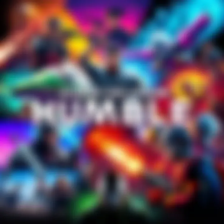 A vibrant collage of various video game characters and scenes representing the July 2026 Humble Choice lineup.
