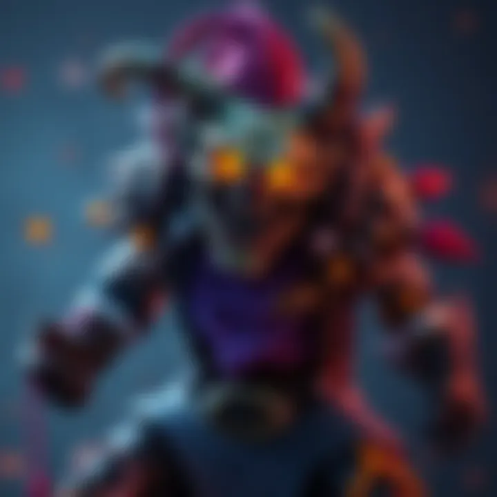 Junkrat character concept art featuring an elaborate mythic skin design