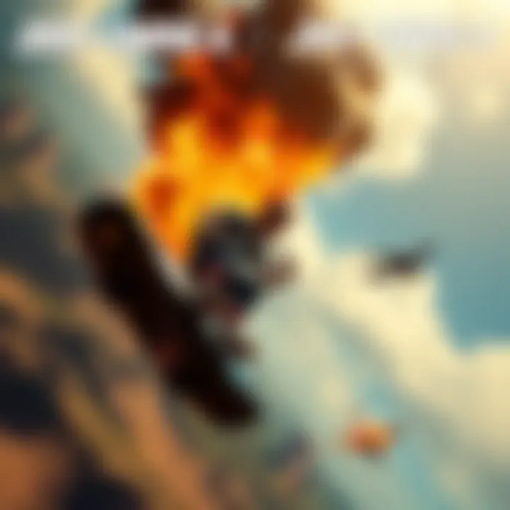 Just Cause 4 DLC Action A gamer riding a hoverboard in an action-packed scene from Just Cause 4 DLC, showcasing the Dare Devils of Destruction.