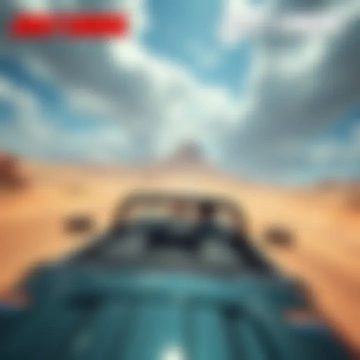 A player driving a vehicle through a vast open world in Just Cause, showcasing the game's expansive environments.