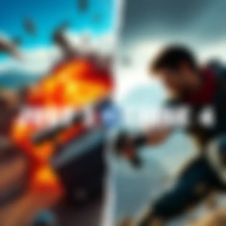 Comparison of gameplay scenes from Just Cause 3 and Just Cause 4 showcasing action and chaos