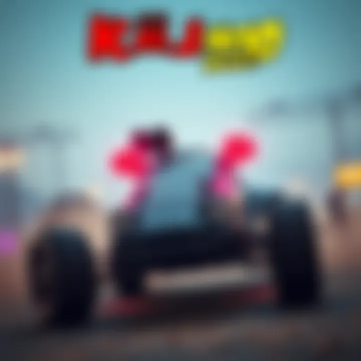 A screenshot showing Kaiju No 10 Buggy in action, highlighting its simple design and lack of detail.