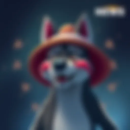 Kalymos with a stylish new hat, smiling happily