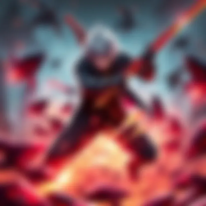Kaneki engages in a battle scene showcasing his new nerfs and altered abilities