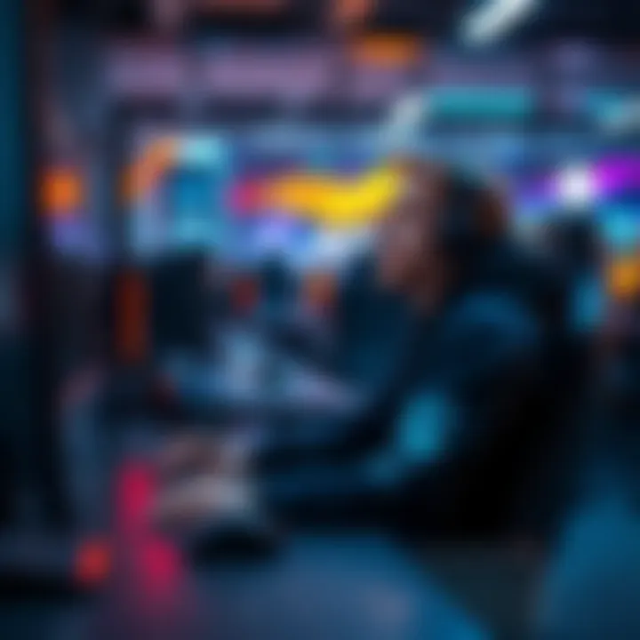 Karl Jobst sitting at a gaming desk, looking thoughtful after a recent competition loss, with gaming equipment in view