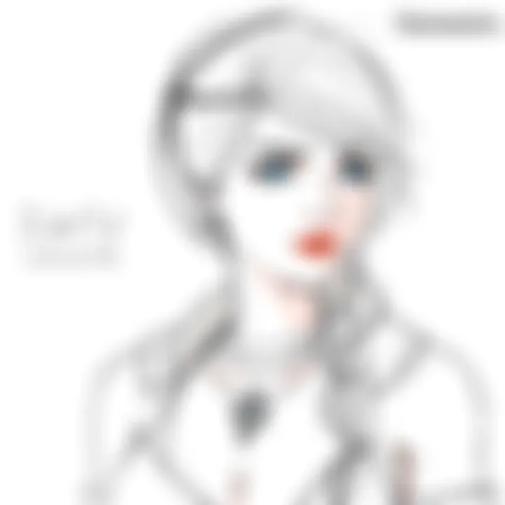 Sketch of Kassandra showing initial design elements and style