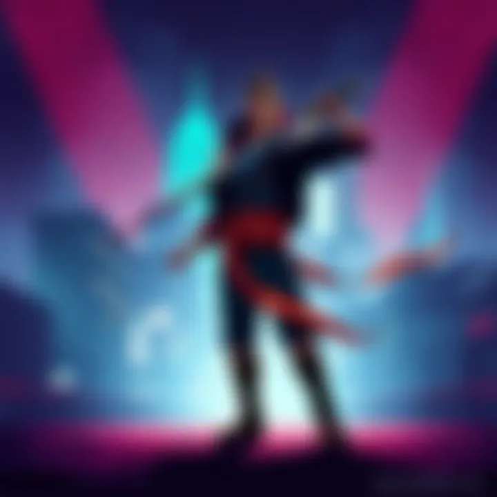 A stylized character from Katana Zero stands confidently, wielding a katana against a vibrant city backdrop, with a sense of anticipation in the air.