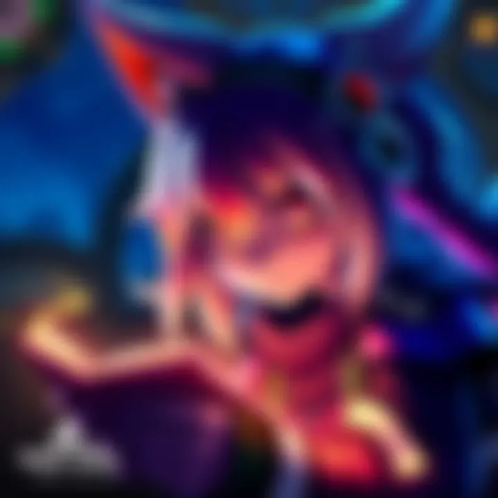 Katchii focused on reading a player's name in World of Warcraft, engaging with the gaming community.