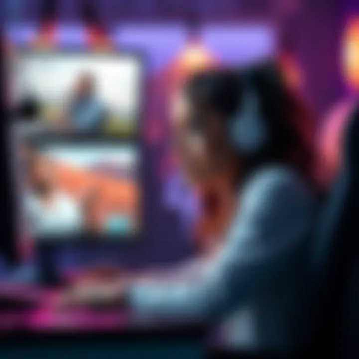 Kaya looks concerned as she sits at her streaming desk, talking to Hasan Piker through the camera, with a chat window visible on the screen.