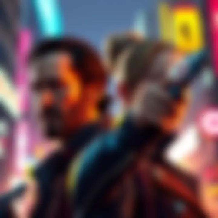 Keanu Reeves and Scarlett Johansson Keanu Reeves and Scarlett Johansson in Cyberpunk 2077 concept art