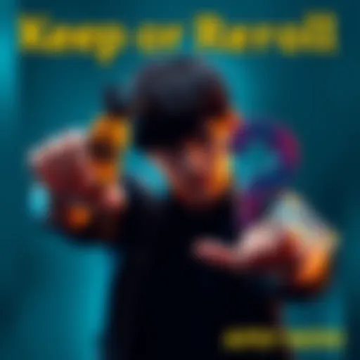 A person holding an item in one hand and a question mark in the other, pondering whether to keep it or choose something new.