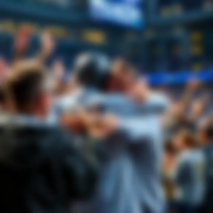 Kenny hugs fans as they celebrate his return, filled with joy and excitement