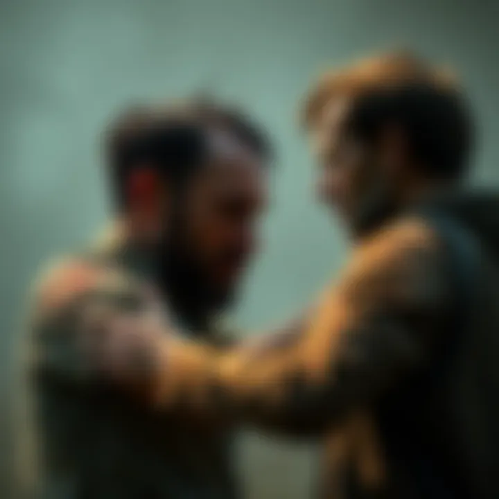 Kenny confronting Larry Kenny aggressively faces off with Larry in a tense moment from The Walking Dead Game