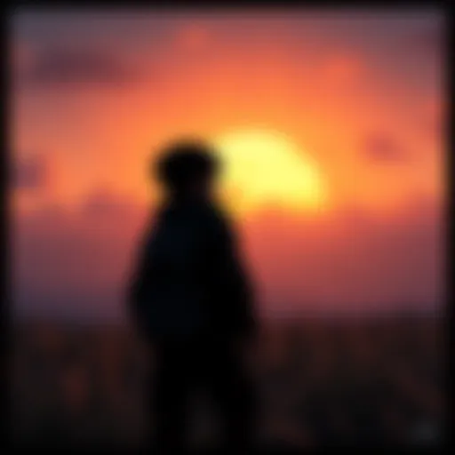 Kenny stands alone, looking out towards a distant horizon, reflecting on his thoughts about Clementine's fate.