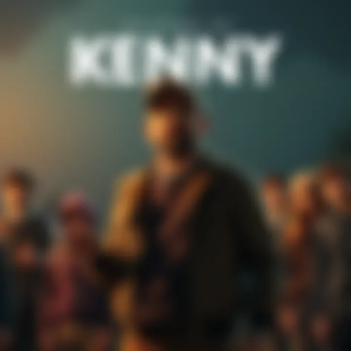 Kenny stands confidently, addressing the group with intense expression, showing the weight of decisions made throughout the game.